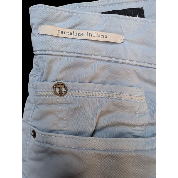 Teleria Zed Mens Italian Cobra 19A Size 35 US In Blue Ice Cotton Blend - Picture 11 of 13